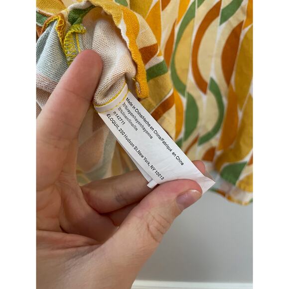 Eloquii Retro 70's Disco Funky Linen Blend Two Piece Set Sz 16 - Picture 6 of 7